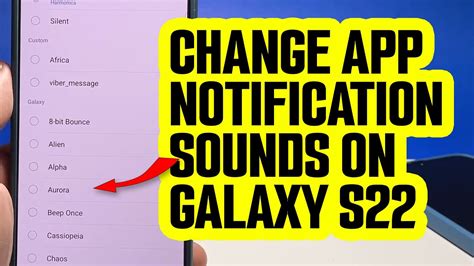 Change your notification sound for each individual app on galaxys23ultra This video is brought to you by our partner Mint Mobile httpsmintmobile. . How to change notification sounds for different apps samsung s22
